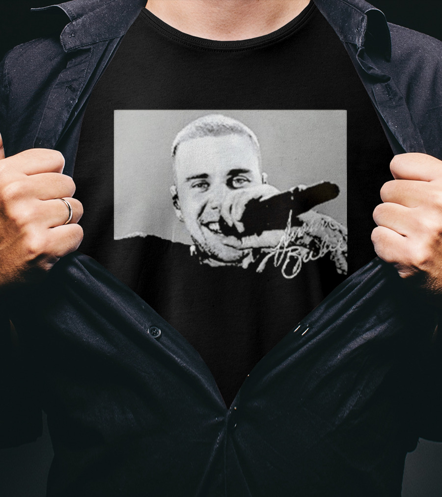 Justin Bieber Coachella Concert Signature Microphone Performance T-Shirt