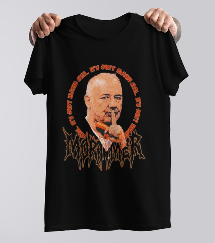 Shhh It's Just Magic Bob Mortimer Orange T-Shirt