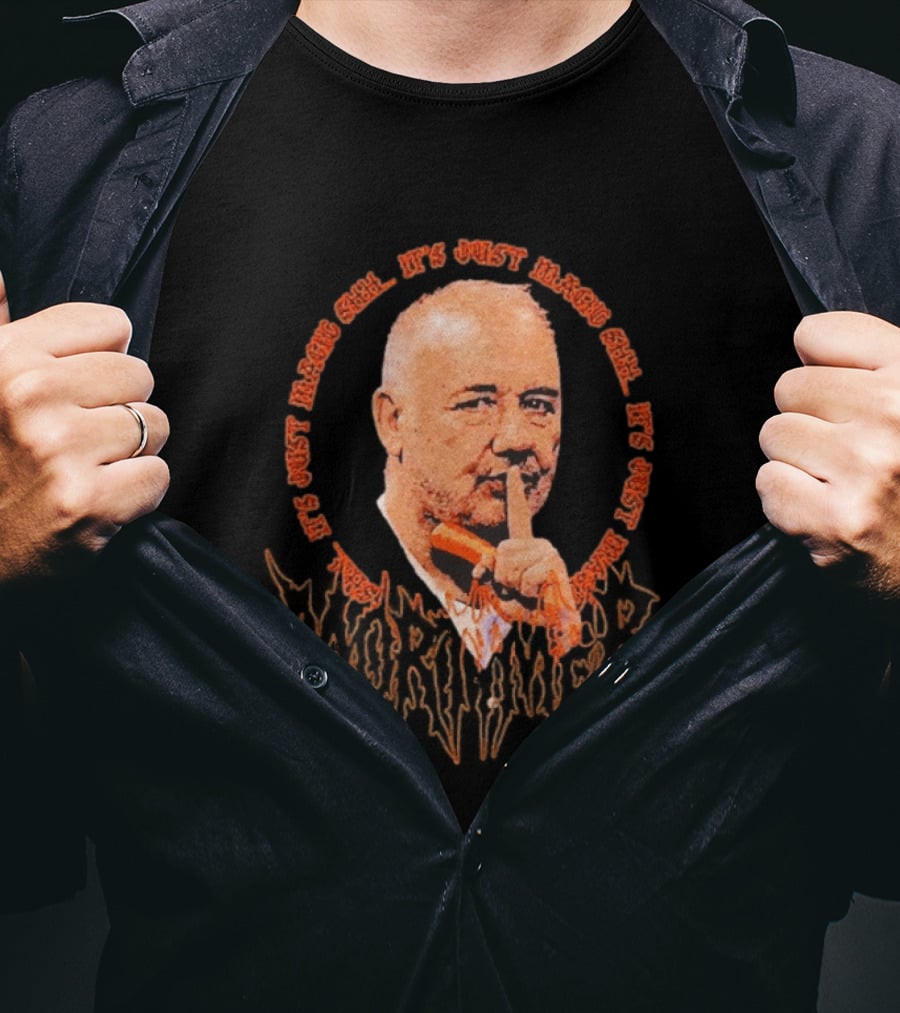 Shhh It's Just Magic Bob Mortimer Orange T-Shirt
