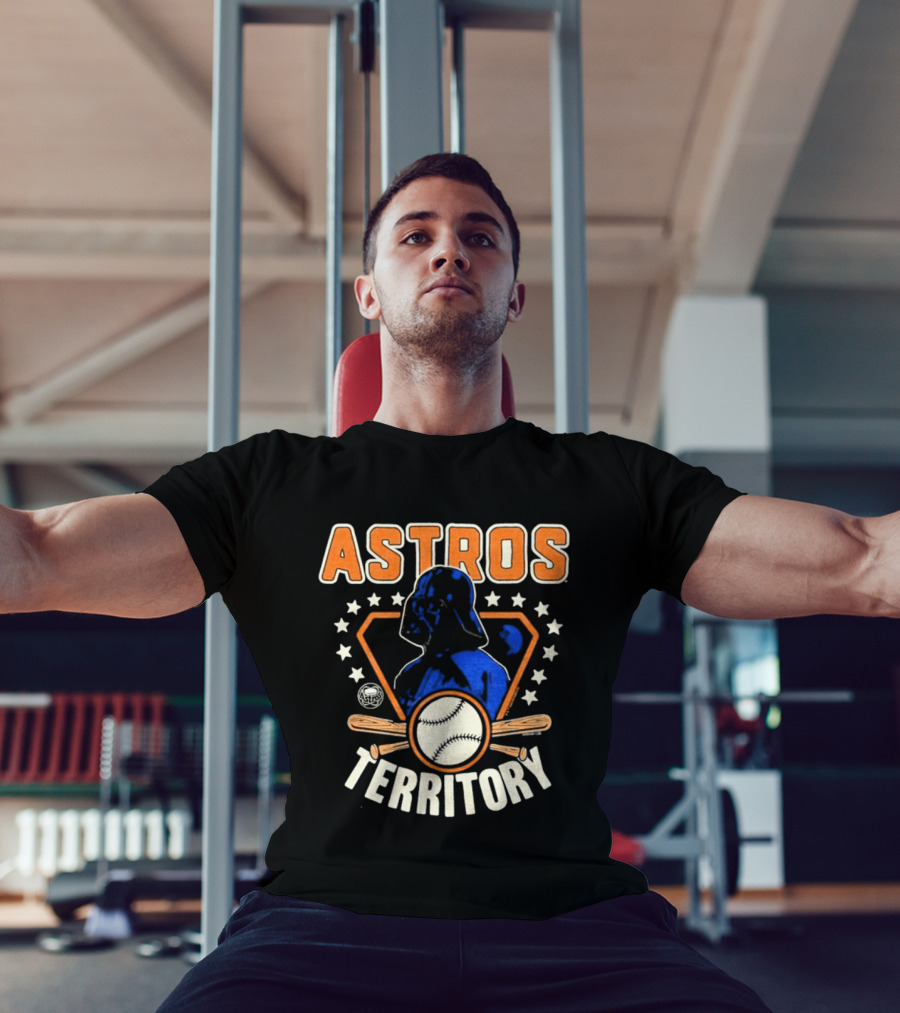 Youth Houston Astros Territory Star Wars Collaboration With Baseball And Darth Vader T-Shirt