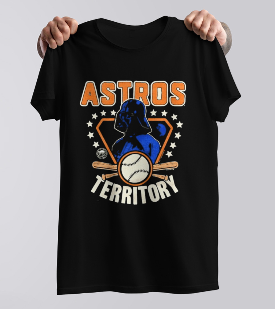Youth Houston Astros Territory Star Wars Collaboration With Baseball And Darth Vader T-Shirt