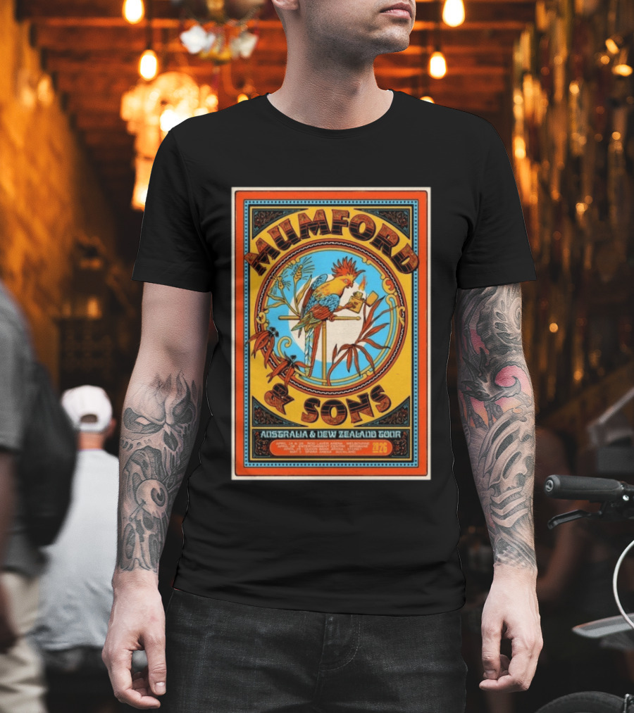 Mumford And Sons Australia New Zealand Tour May 2 2026 Concert T-Shirt