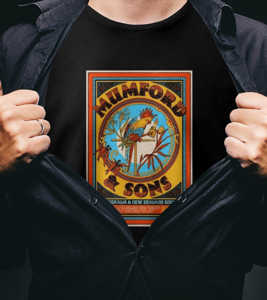 Mumford And Sons Australia New Zealand Tour May 2 2026 Concert T-Shirt