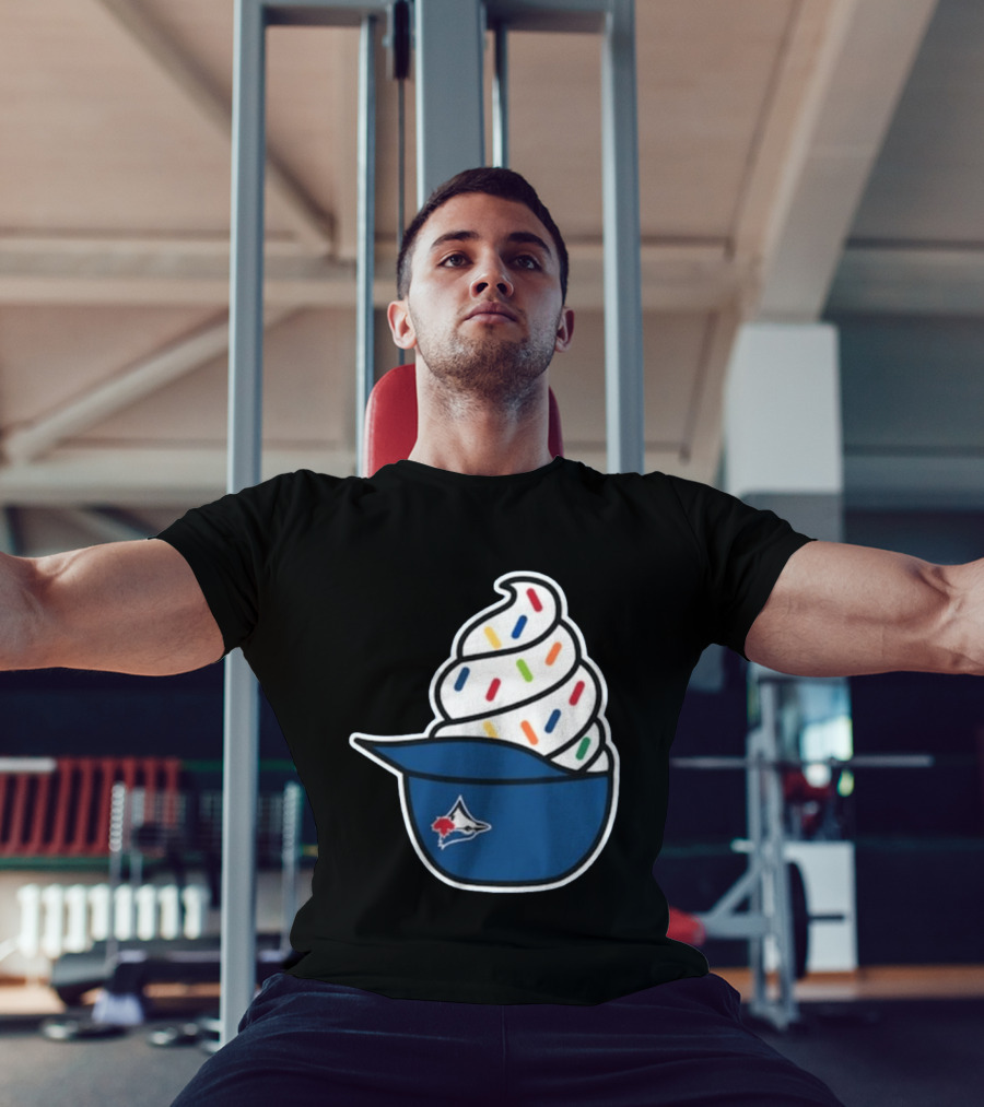 2026 Blue Jays Ice Cream Helmet Toronto Baseball Fan Cap Sundae T-Shirt