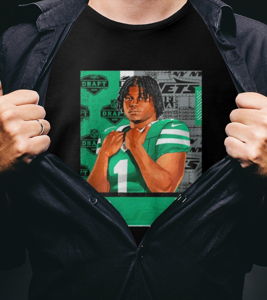 David Bailey New York Jets 2026 Draft Texas Tech Edge T-Shirt