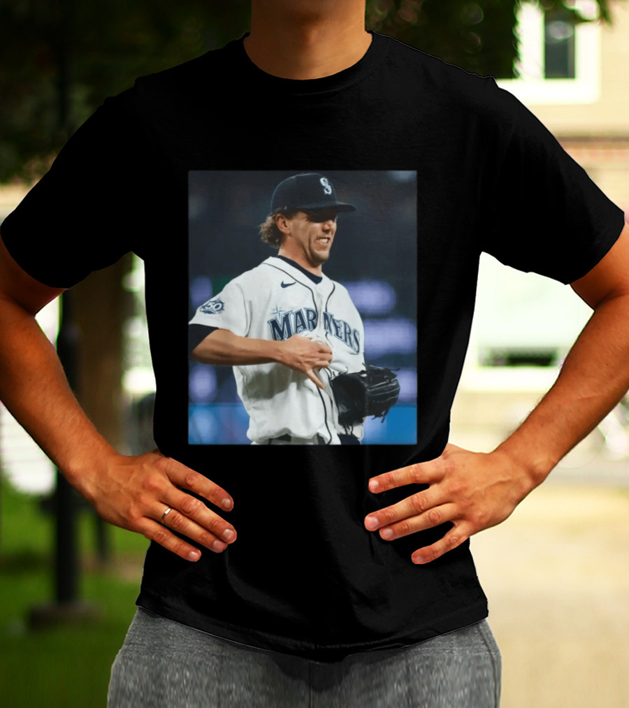 Mariners Baseball Nike Athlete Action Scene MLB T-Shirt