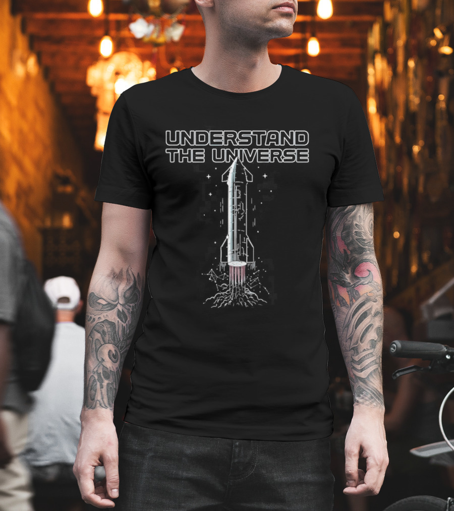 Understand The Universe Elon Chron Rocket T-Shirt