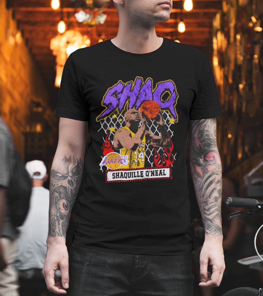 Shaquille O'Neal Shaq Los Angeles Lakers Basketball Icon 34 T-Shirt