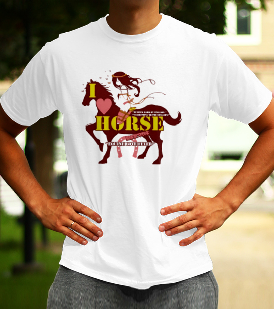 I Love Horse Equine Heart Fever T-Shirt