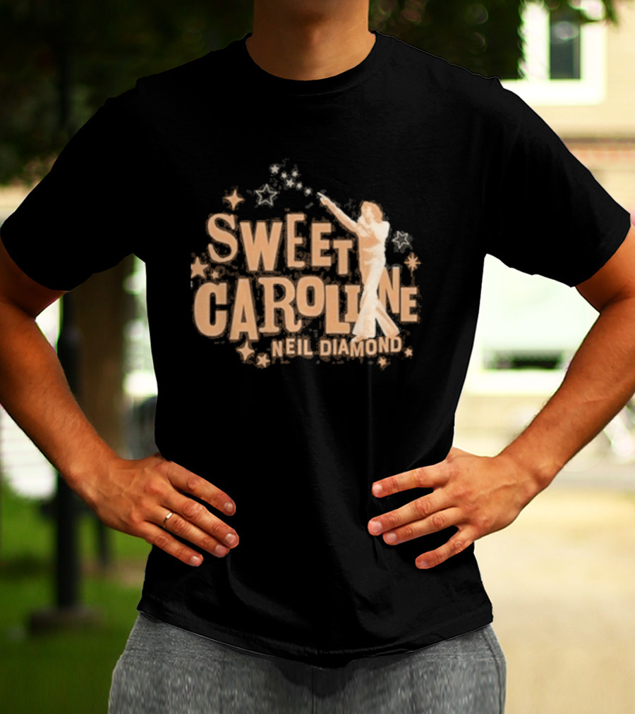 Sweet Caroline Neil Diamond Vintage Style Retro Aesthetic T-Shirt