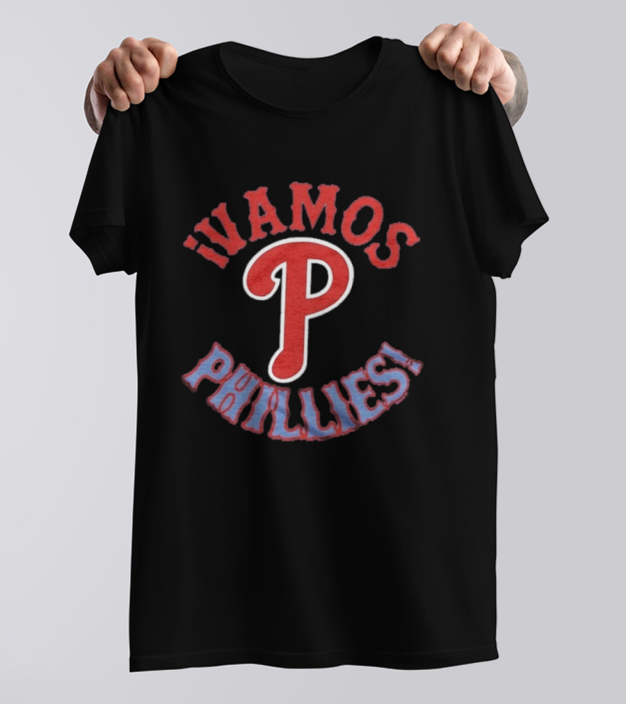 Philadelphia Phillies MLB Vamos Phillies Enthusiastic Team Spirit T-Shirt