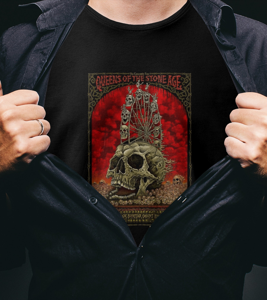 Queens Of The Stone Age The Catacombs Tour Arlene Schnitzer Concert Hall Portland April 27 2026 T-Shirt