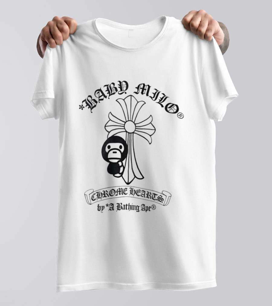 BABY MILO Chrome Hearts By A Bathing Ape BAPE T-Shirt