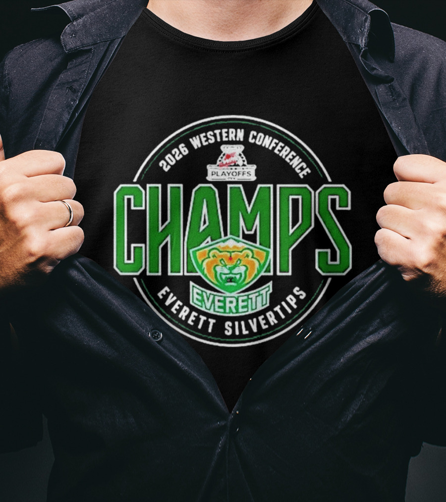 2026 Western Conference Champs Everett Silvertips T-Shirt