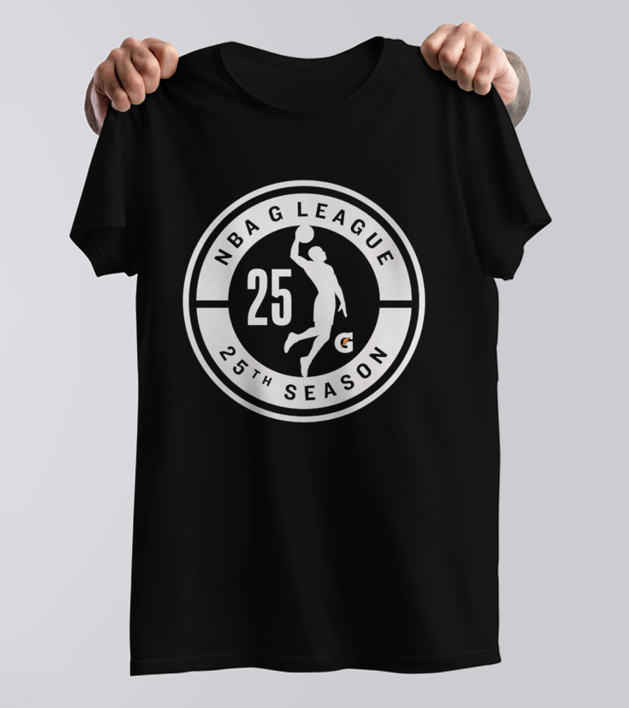 NBA G League 25th Season Anniversary Silver Circle T-Shirt