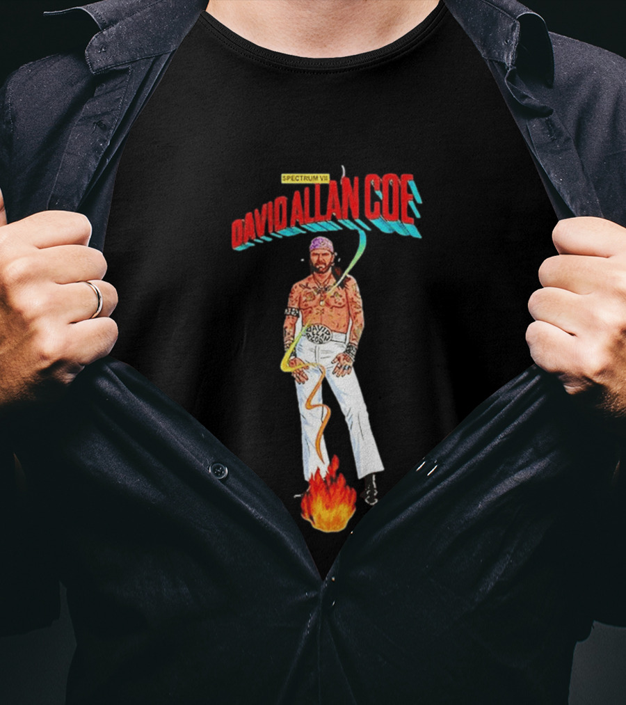 David Allan Coe Spectrum VII 2026 Vintage Style Music T-Shirt