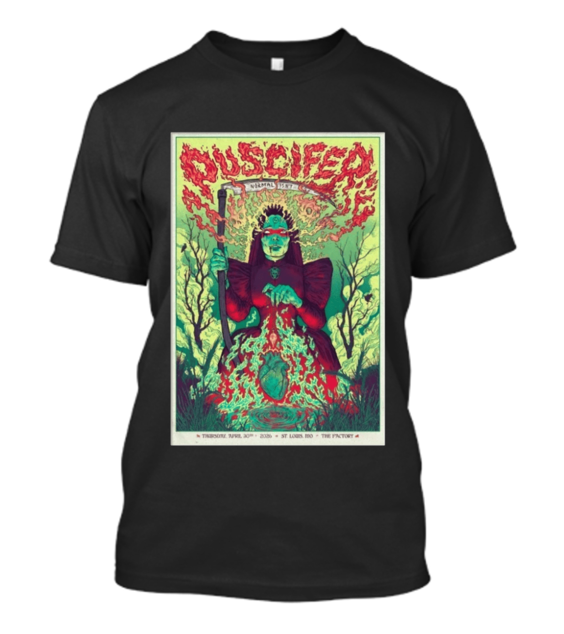 Puscifer Normal Isn't Chesterfield MO Apr 30 2026 St Louis MO The Factory T-Shirt