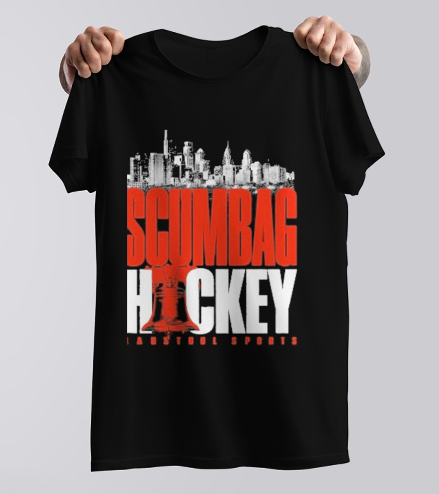 Barstool Sports Scumbag Hockey City Skyline T-Shirt