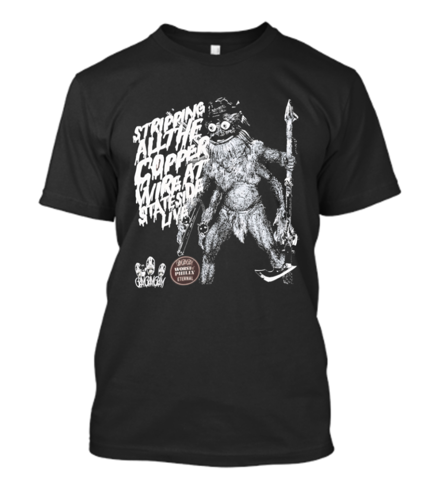 Stripping All The Copper Wire Stateside Live Gangstagrass Mercenary Freedom Infantry T-Shirt