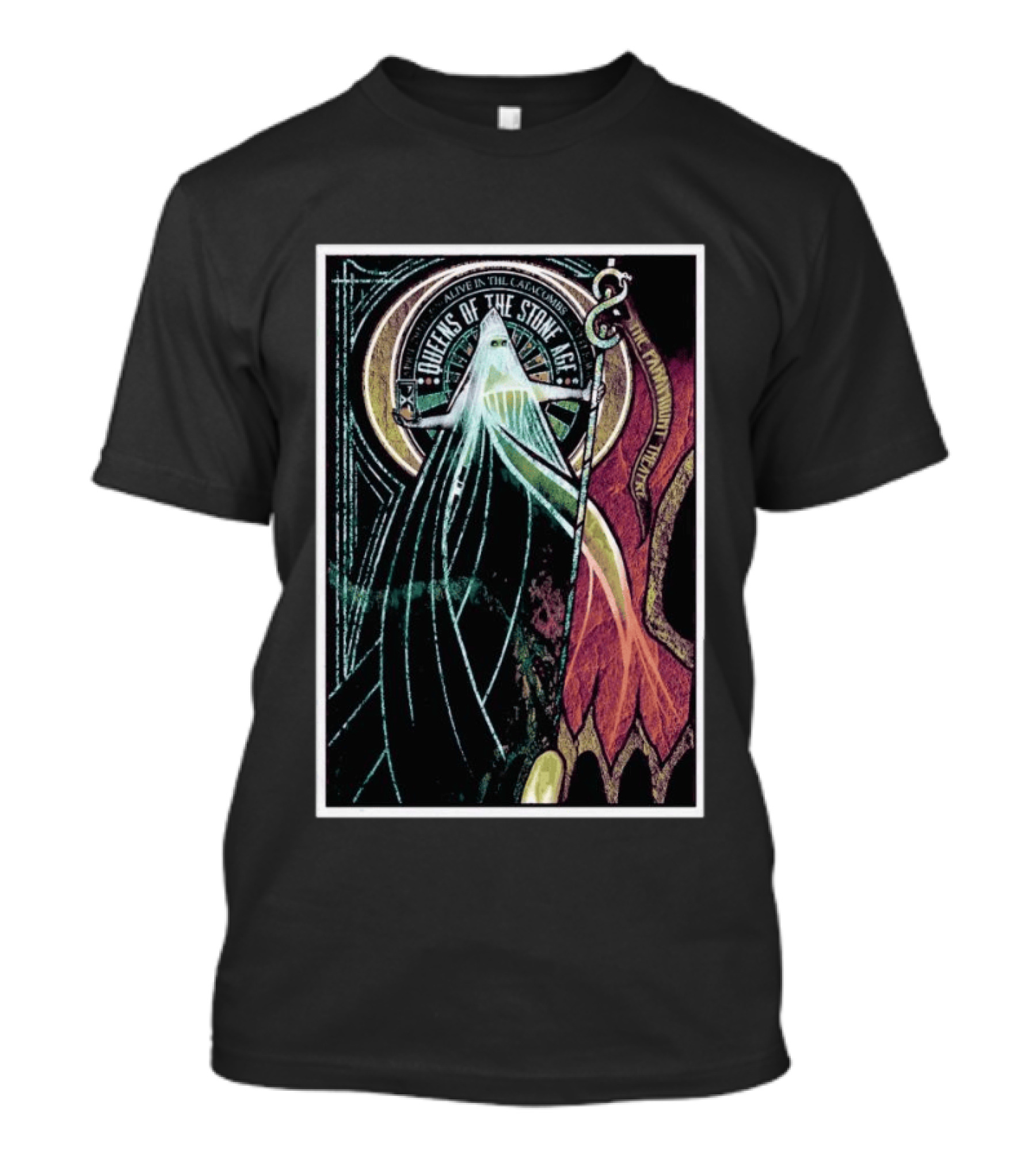 Queens Of The Stone Age Alive In The Catacombs Tour Seattle April 29 2026 T-Shirt