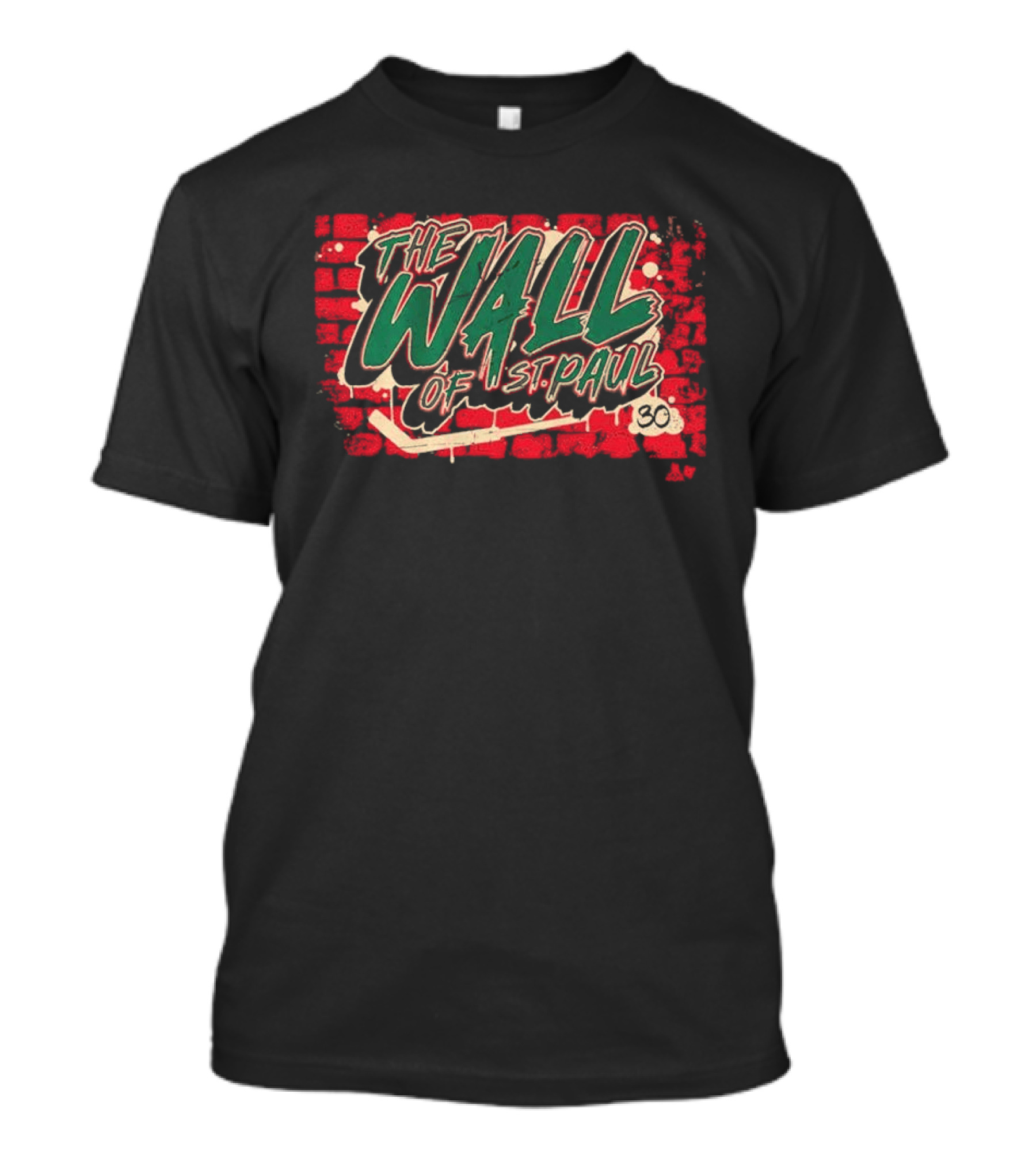 Jesper Wallstedt The Wall Of St. Paul Brick Background 30 T-Shirt