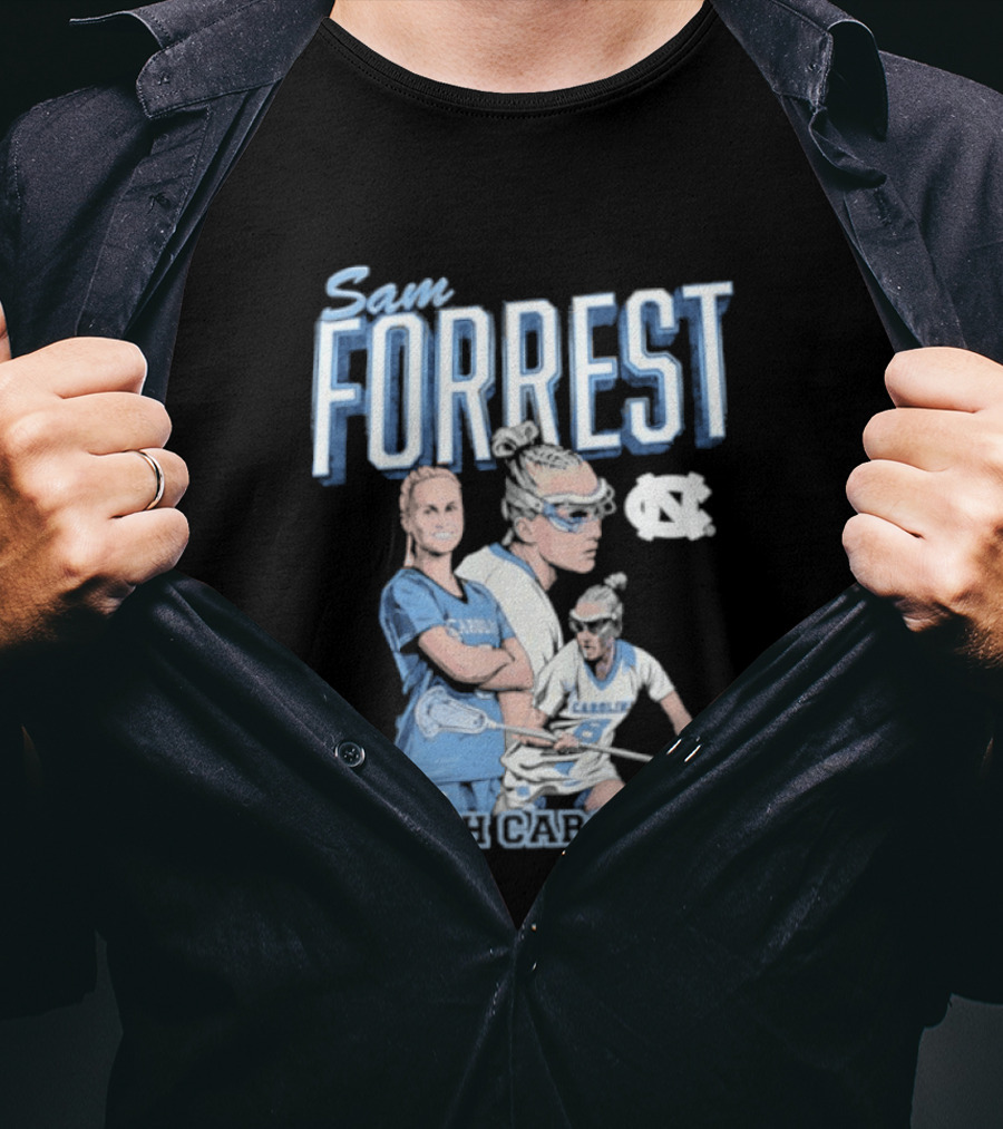 Sam Forrest UNC Tar Heels North Carolina Women's Lacrosse T-Shirt