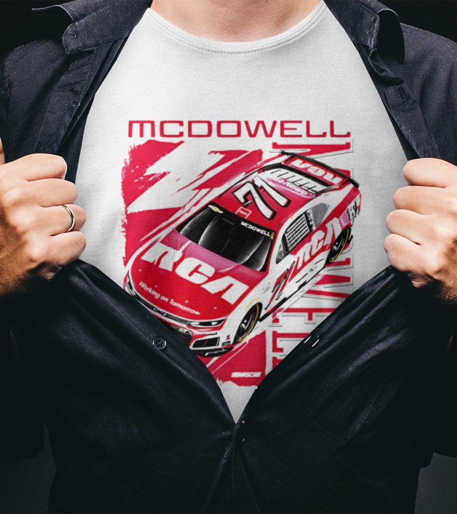 McDowell RCA 2026 Racing Car Number 34 Spire Motorsports T-Shirt