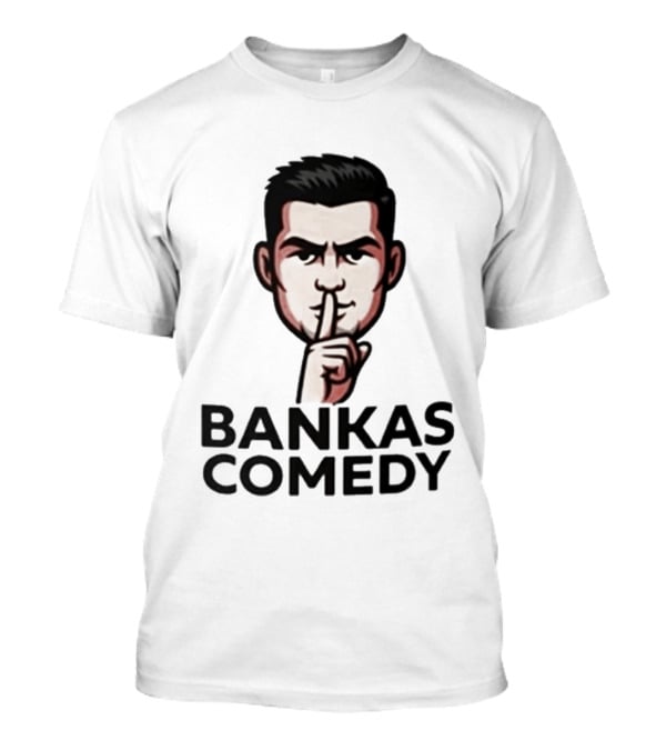 Bankas Comedy Silenced Finger Gesture T-Shirt