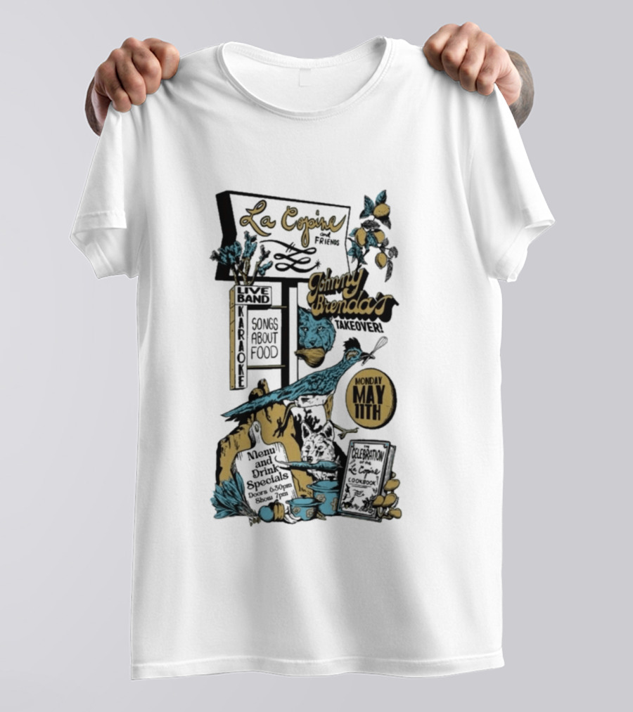 La Copine Voices Songs About Food Johnny Brenda's May 11 2026 T-Shirt