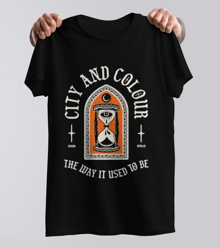 City And Colour Solo 2026 Tour The Way It Used To Be Hourglass Crescent Moon T-Shirt