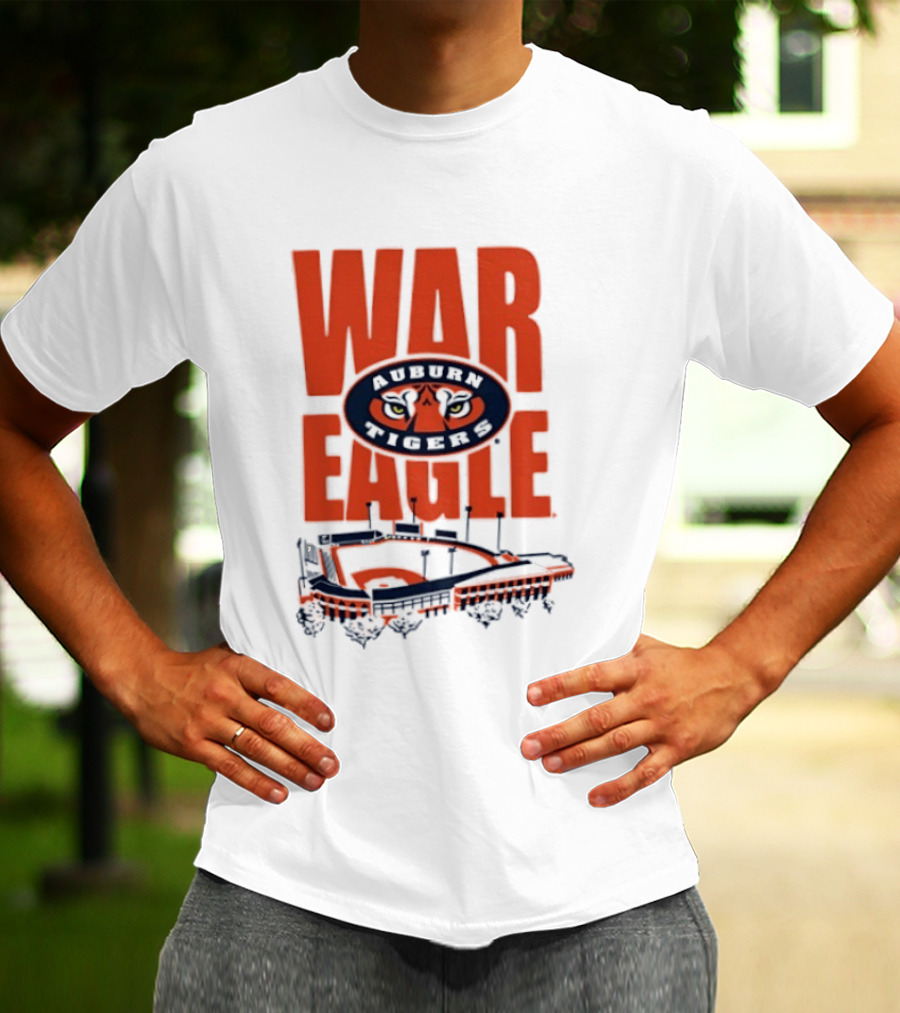 Auburn Tigers War Eagle Baseball Stadium Tiger Eyes T-Shirt