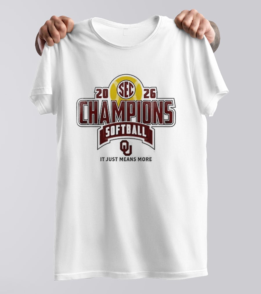 Oklahoma Softball 2026 SEC Champions Back To Back T-Shirt