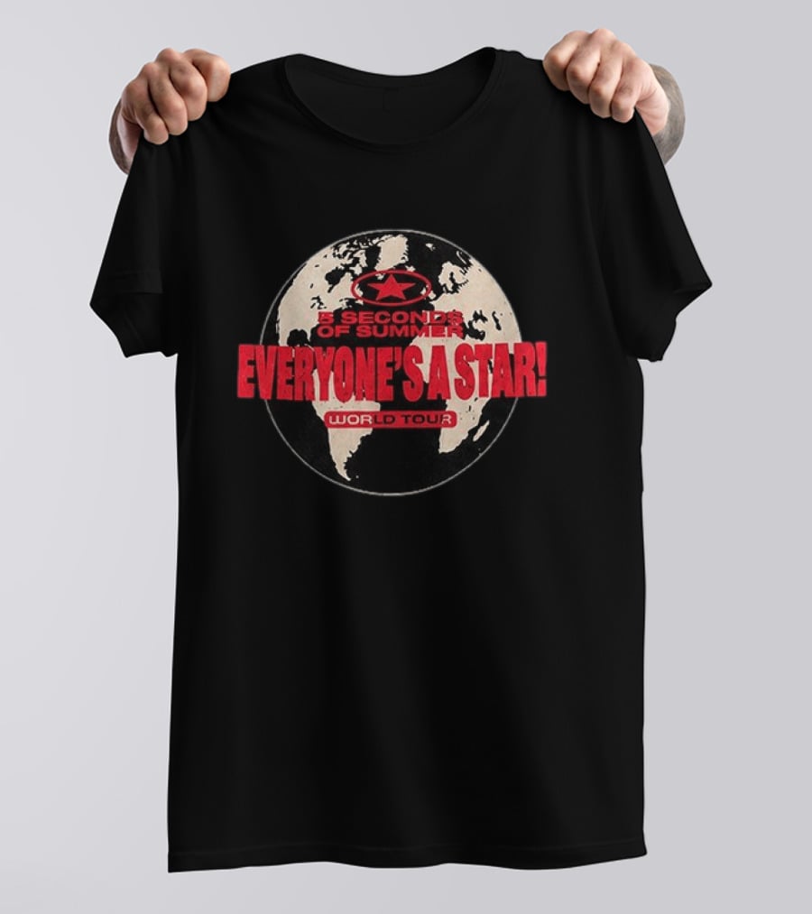5 Seconds Of Summer Everyone's A Star World Tour 2026 T-Shirt