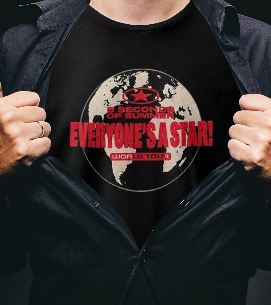 5 Seconds Of Summer Everyone's A Star World Tour 2026 T-Shirt