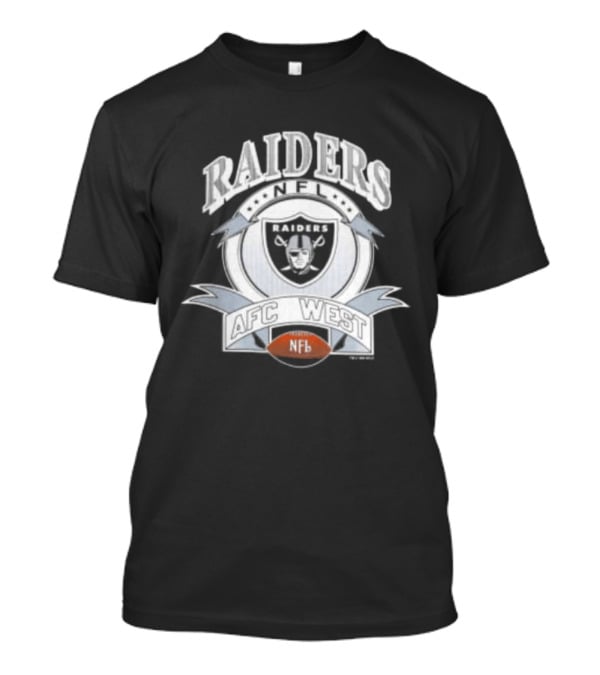 1992 Los Angeles Raiders NFL AFC West Football T-Shirt