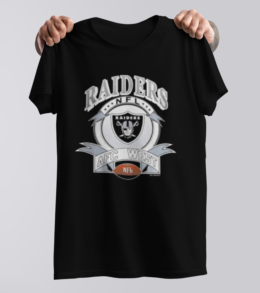 1992 Los Angeles Raiders NFL AFC West Football T-Shirt