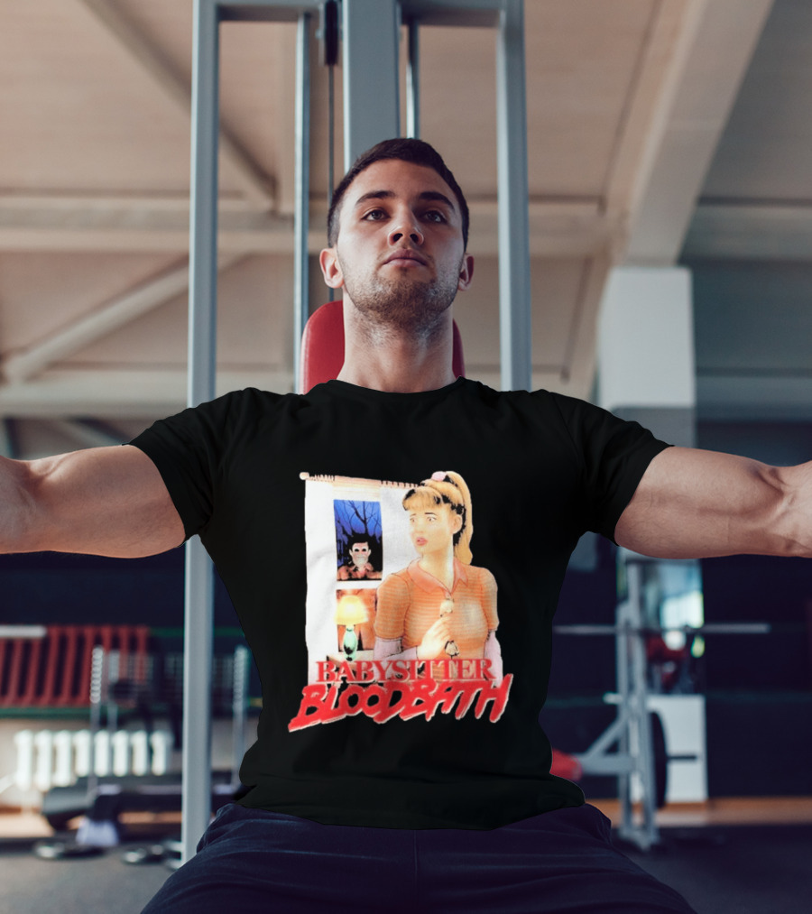 Babysitter Bloodbath Puppet Combo Novel Cover Creepy T-Shirt