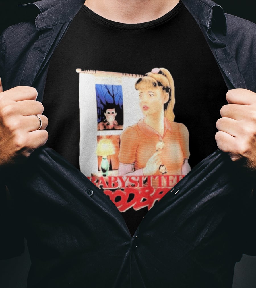 Babysitter Bloodbath Puppet Combo Novel Cover Creepy T-Shirt
