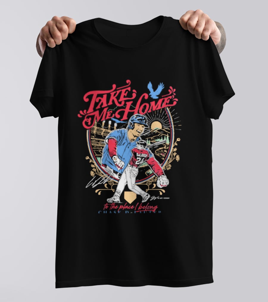 Take Me Home Cleveland Guardians Chase DeLauter To The Place I Belong T-Shirt