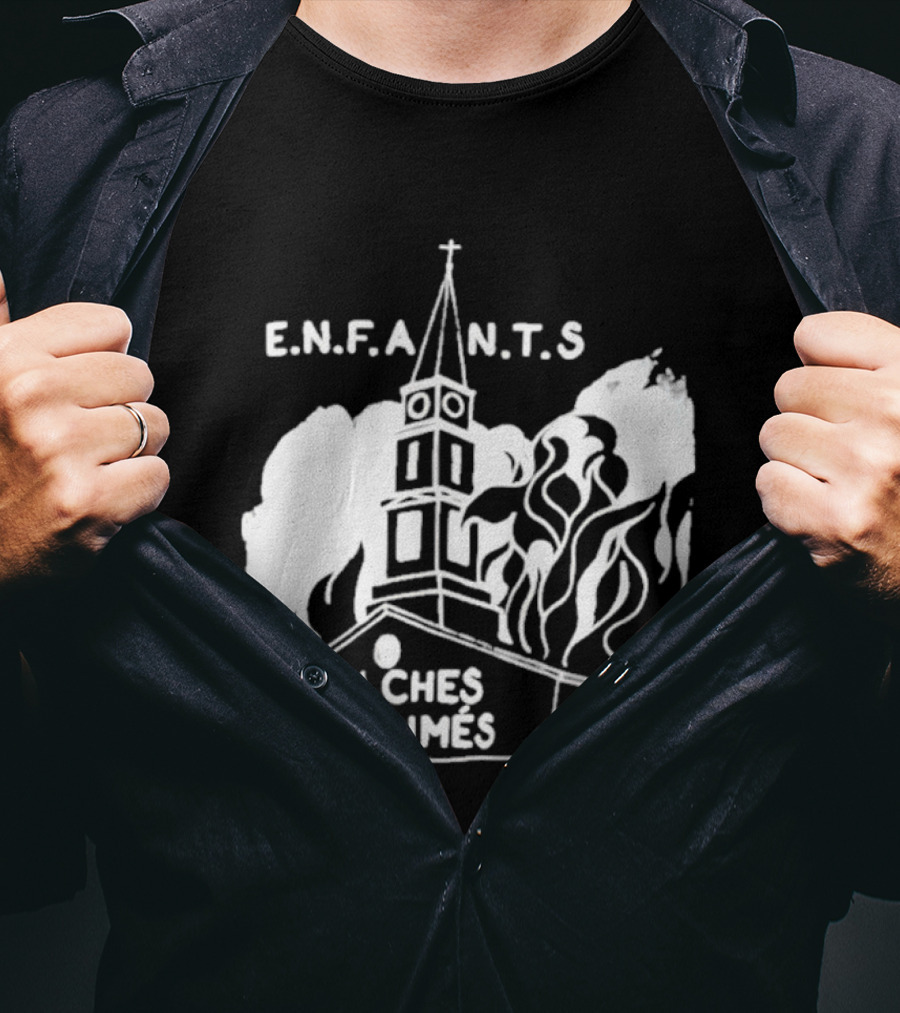 ENFANTS Riches Déprimés Burning Church Enhypen Wear T-Shirt