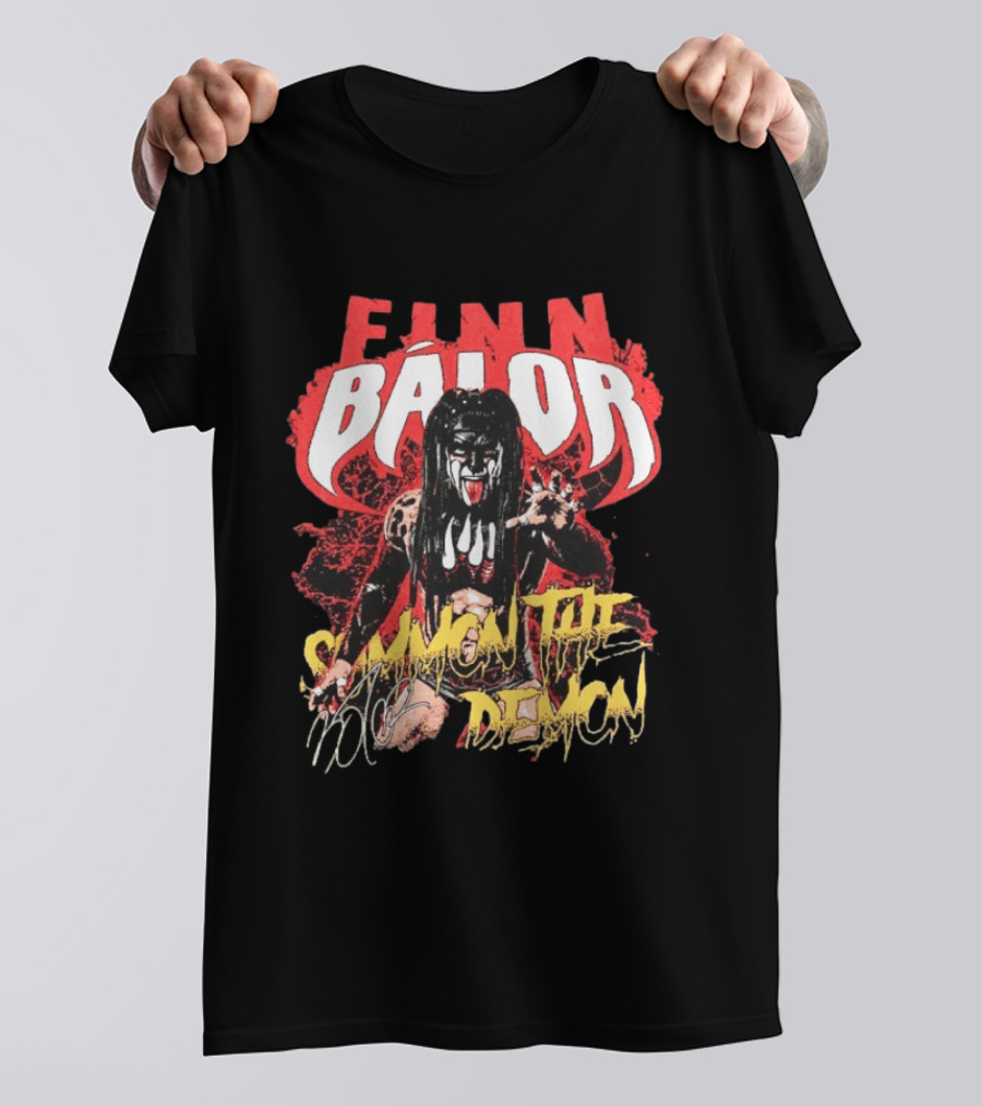 Finn Bálor Summon The Demon WWE Fan Merchandise T-Shirt