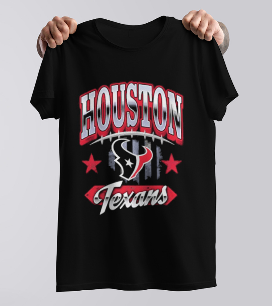 Houston Texans 2026 Americana Stars And Stripes T-Shirt