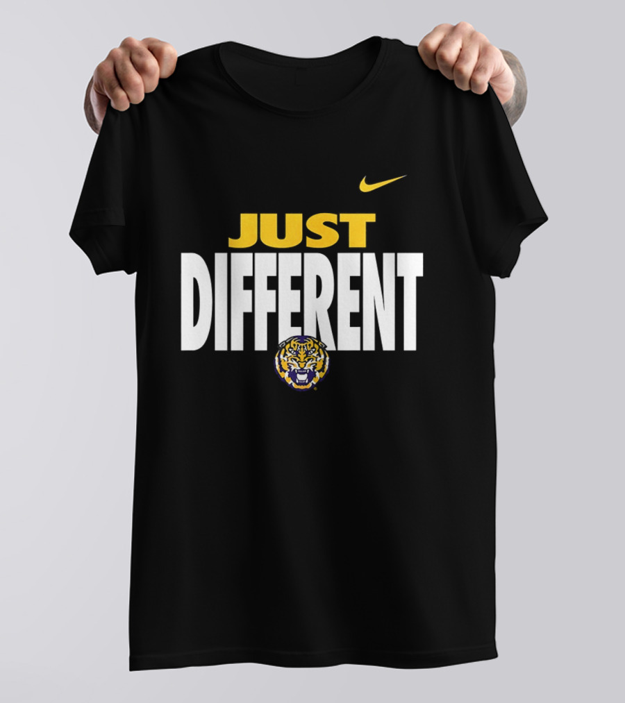 Just Different LSU Tigers Nike Iconic Team Spirit T-Shirt