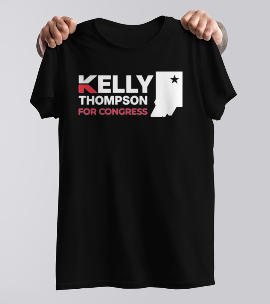 Kelly Thompson For Congress Indiana Star Icon Representation T-Shirt