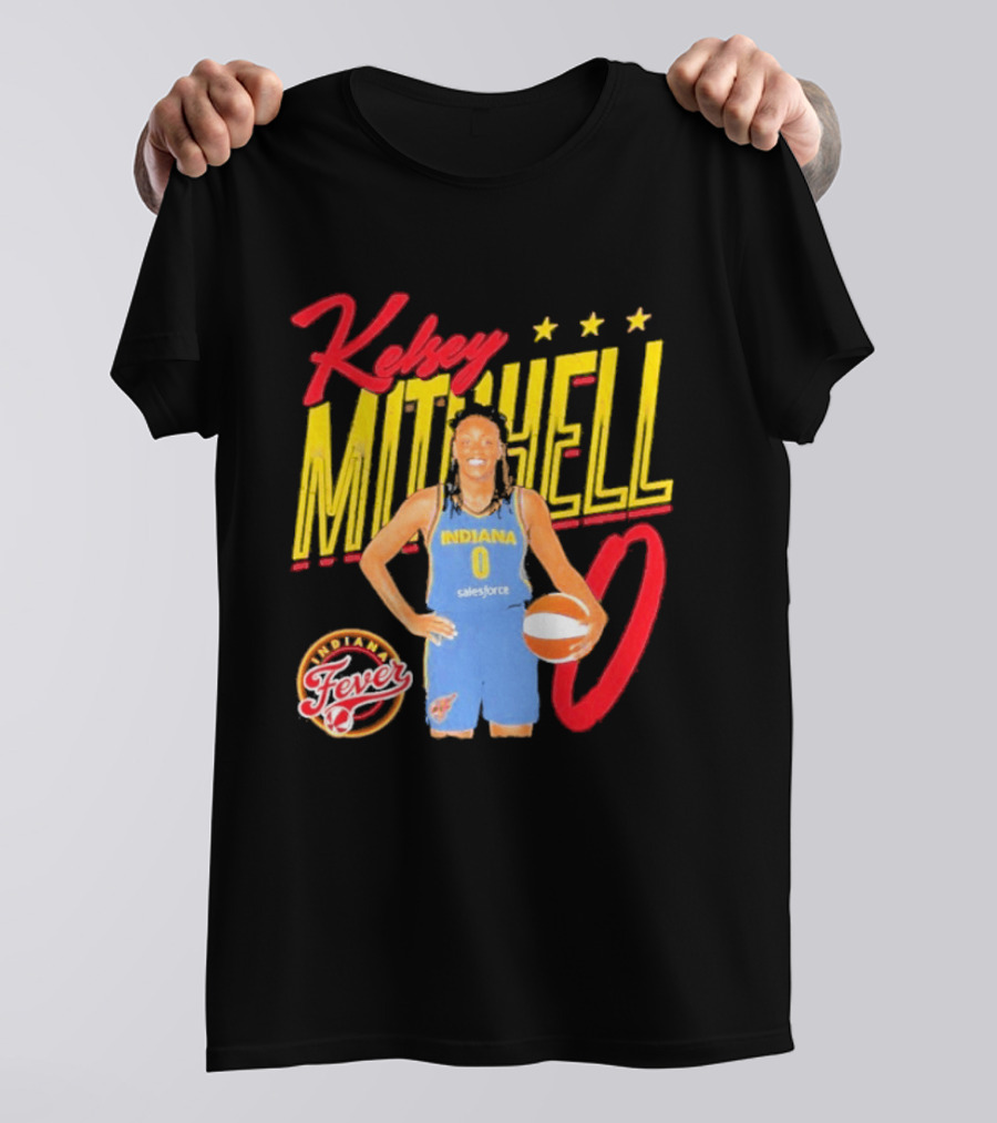Kelsey Mitchell Indiana Fever Basketball Player Pose Salesforce T-Shirt