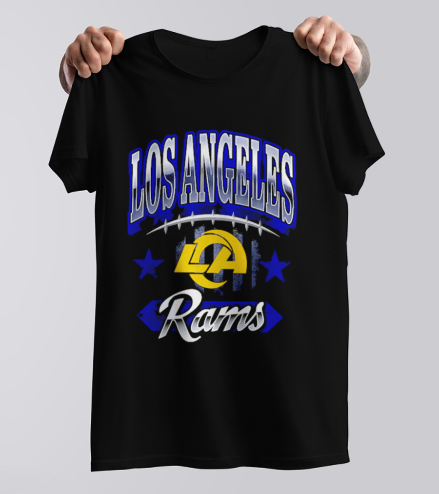 Los Angeles Rams Americana 2026 Stars And Football T-Shirt