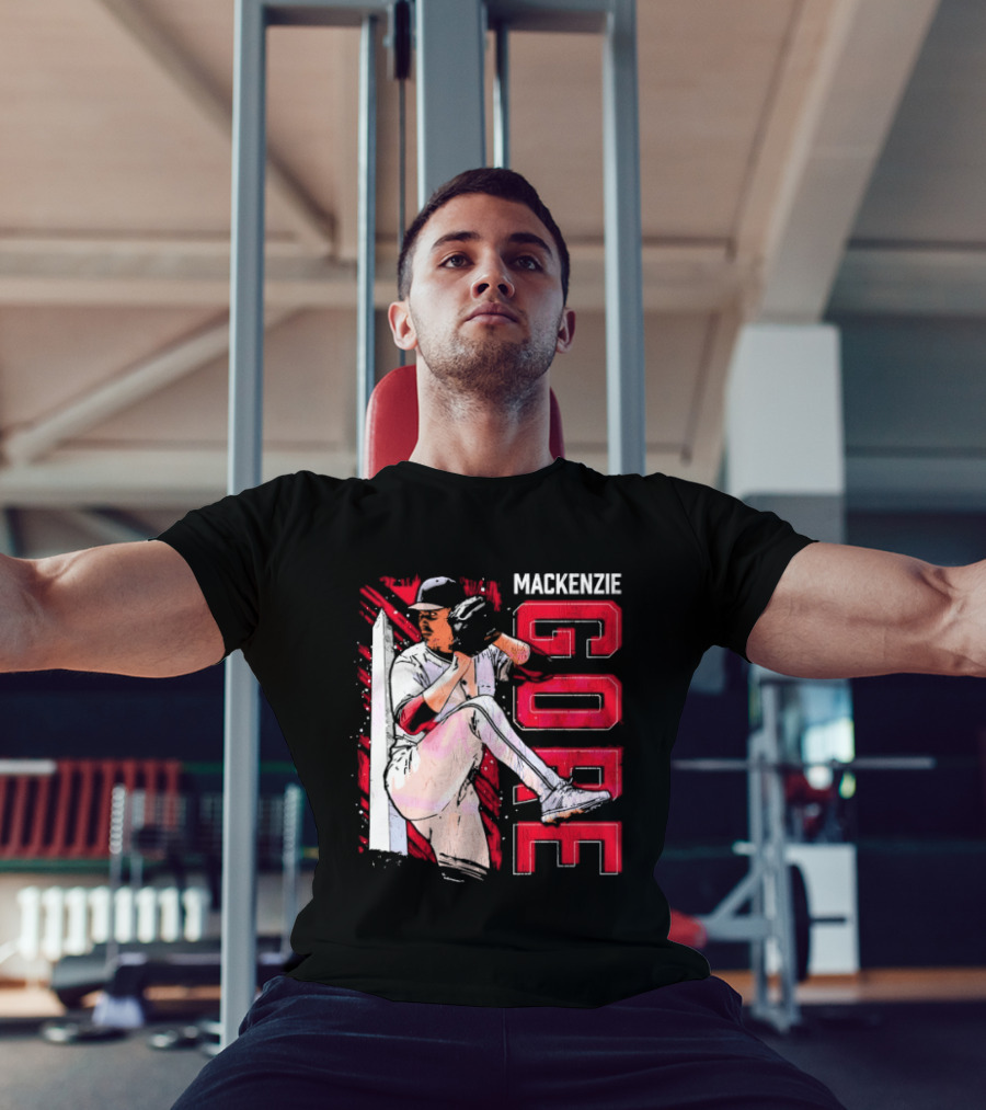 Mackenzie Gore Washington Pitching Action Baseball T-Shirt