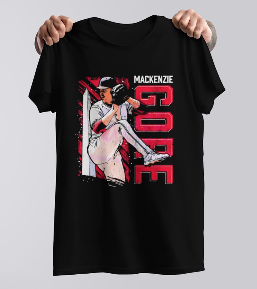 Mackenzie Gore Washington Pitching Action Baseball T-Shirt