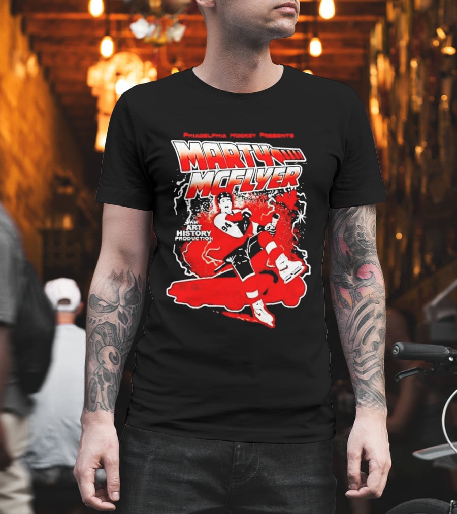 Philadelphia Hockey Presents Marty McFly 2026 With Philadelphia Flyers Hockey 97 T-Shirt