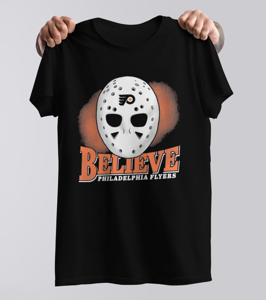 Philadelphia Flyers Believe Hockey Mask Franklin T-Shirt